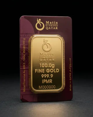 سبيكة ذهب 100 غرام عيار 999.9